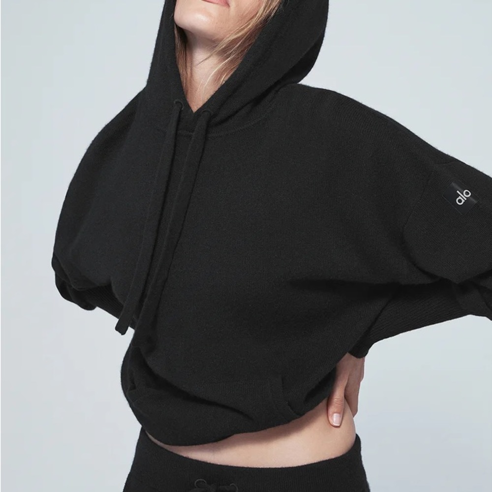 ALO Cashmere Jet Set Hoodie Size Large